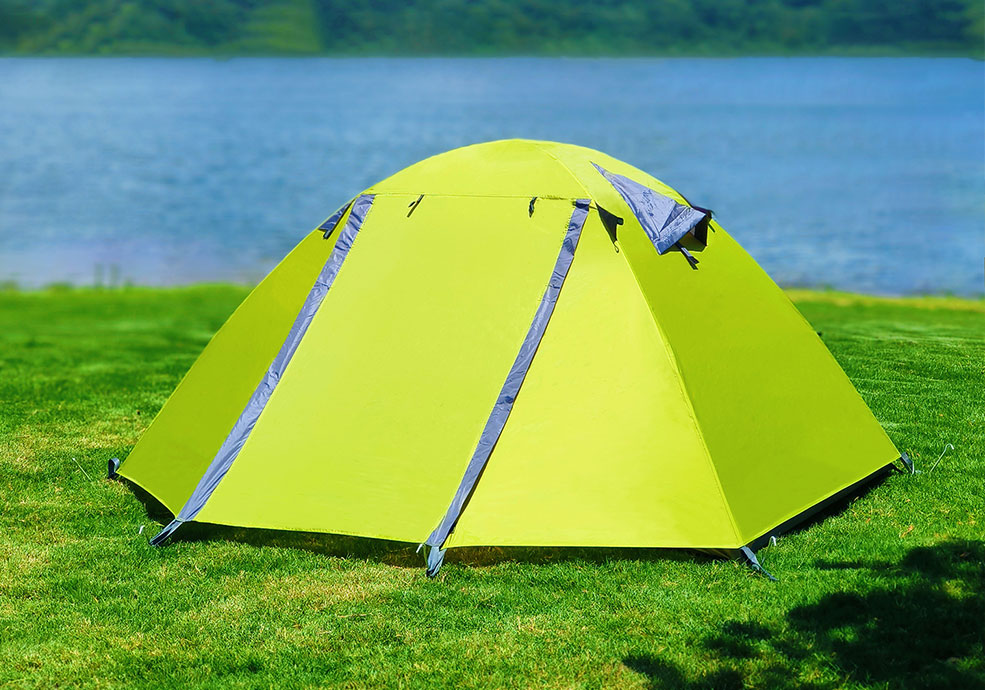 Tenda hiking ringan tahan air untuk 2-4 orang