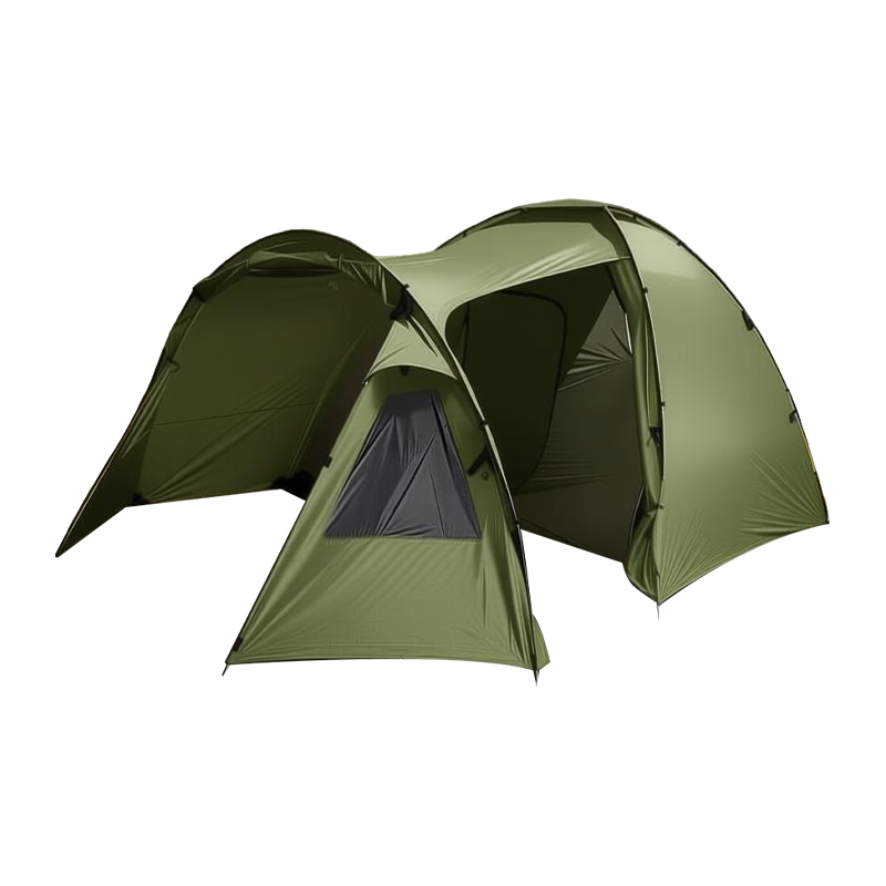 Tenda berkemah luar ruangan satu kamar dan satu ruang tamu untuk 4-5 orang
