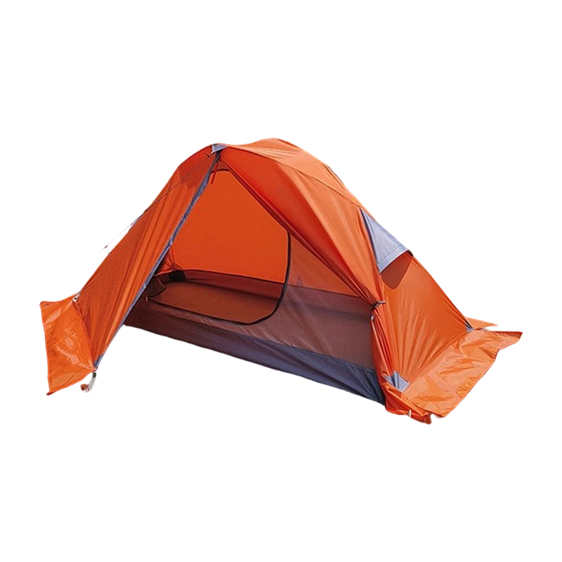 Tenda hiking dua lapis ringan untuk satu orang